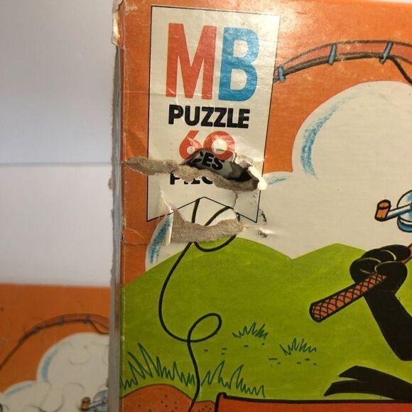 vintage milton bradley heckle and jeckle birds kids jigsaw puzzle missing 3 pcs - Picture 6 of 13